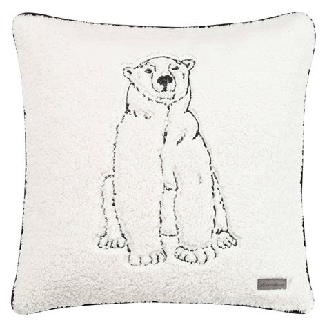 Eddie Bauer Cozy Polar Bear Throw Pillow - Overstock - 17115989