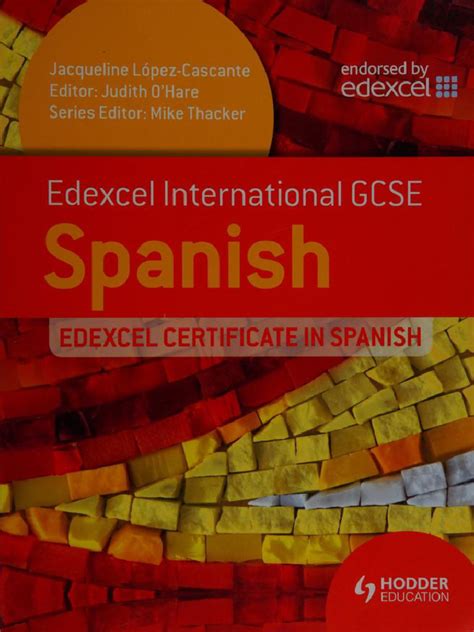 Edexcel International Gcse And Certificate Spanish Edexcel Igcse Certificate