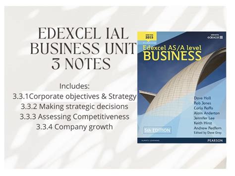 Edexcel ial business unit 3 notes.  Simply take a IAL Business Studies 3...