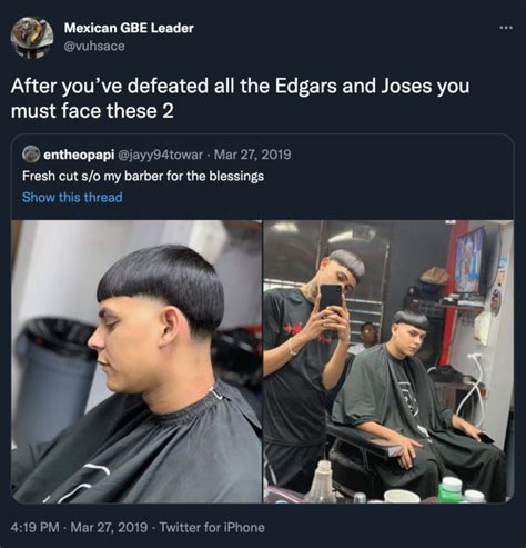 The popular story behind it is that a young fan asked a barber, Anthony Reyes, to cut and shape a design of Major League Baseball player Edgar Martínez, a former Seattle Mariners hitter and third.... 