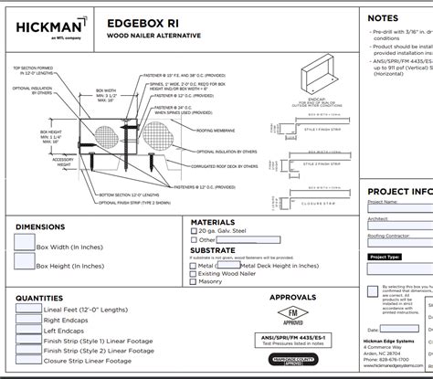 EdgeBox RI Metal Blocking System - Hickman Edge Systems