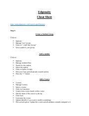 Edgenuity Cheat Sheet For Teachers Cheat Sheet