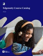 Edgenuity Course Catalog - Wissahickon School District