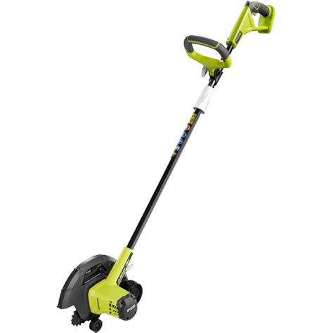 Edger ryobi. This 18V Cordless Edger features a lithium-ion battery that works with all RYOBI ONE+ tools. Backed by RYOBI 3-year limited warranty, this ONE+ edger is ideal for anyone who's tired of dealing with gas and cords. with a lightweight design and instant starting, it also features a 9 in. dual serrated blade with a 4-position adjustable depth control. 
