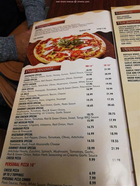 Edgewater Pizza Hayward, CA 94545 - Menu, 49 Reviews and 27 …