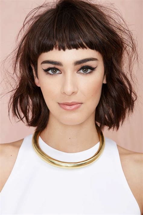 #7: Shoulder-Length Edgy Bob for Thin Hair. Try a shoulder-length edgy bob for thin hair to add volume. Choppy hairstyles with long layers create an illusion of fullness and deep waves. To get this style, add just enough layers to keep the bob interesting. Notice the deep side part for added height on top.. 
