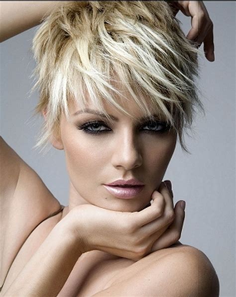 To look younger, this is the rocking short hairstyle for women over 60. 33. Wavy Swept Hairstyle. If one has grey hair, a wavy swept hairstyle is a glamorous hairstyle, especially for women over 60 with short hair. Keep the sides short and tight against the head with longer layers on top to add volume to the crown area.. 