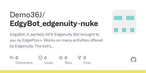 Forked from GSRHackZ/EdgyBot_Edgenuity_Bot. EdgyBot: A partially AFK Edgenuity Bot brought to you by EdgePlus+. Works on many activities offered by Edgenuity. The bot's main purpose is to progress a …. 