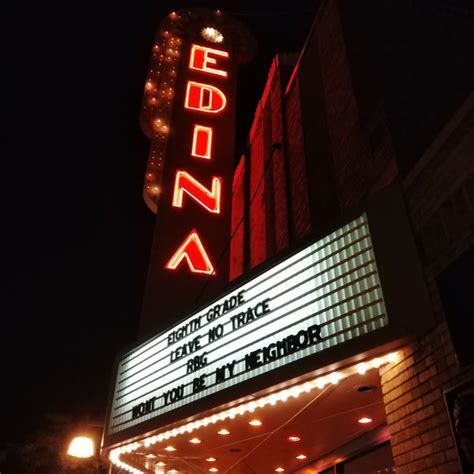 Aug 6, 2023 ... The Edina Mann on 50th has one. Reply reply ... https://www.instagram.com/edinatheatre/ first non pinned post features the box for that theater.