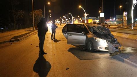 Edirne’de iki otomobil çarpıştı: 1 yaralıs