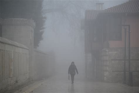 Edirne’de yoğun sis etkili oluyors