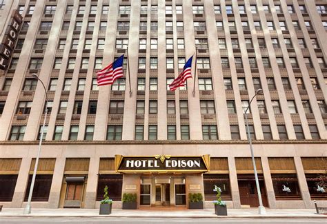 Edison hotel. Hotel Edison 228 W 47th Street, New York, NY 10036 View Hotel Edison on Google Map Hotel: (212) 840-5000 Hotel Edison Phone number edisonres@triumphhotels.com Hotel Edison email address Reservations: (800) 637-7070 Hotel Edison Reservations number. For all other inquiries & requests: … 