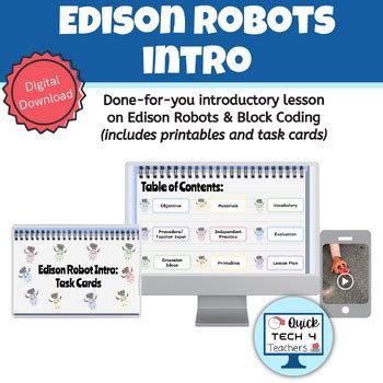 Edison robot activities.  Download the teacher’s guide to EdCreat In this lesson,...