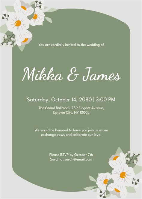 Edit Invitation Template