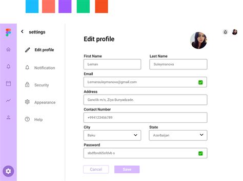 Edit Profile Website Figma Community