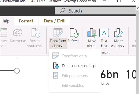 Edit Query option not visible - Power BI