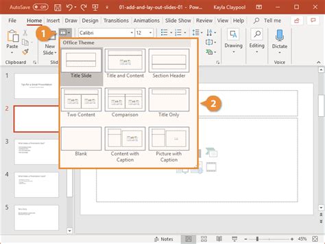 Edit layout in powerpoint