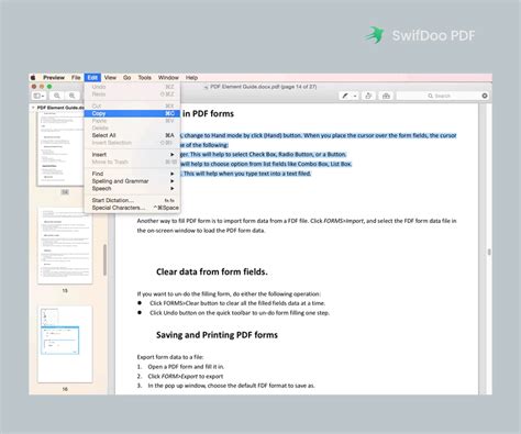 Edit pdfs in preview