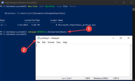 Edit powershell profile.  You can use a Learn how to use one PowerShell pro...