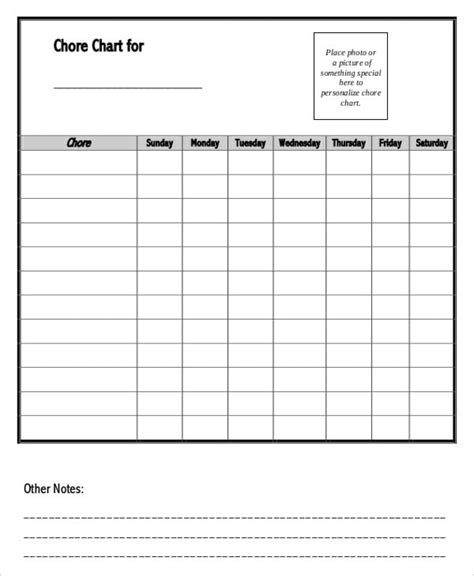 Editable Chart Template