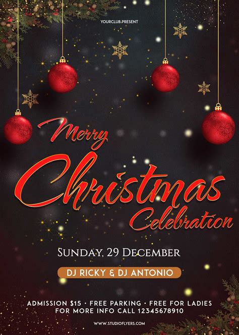 Editable Free Christmas Flyer Templates
