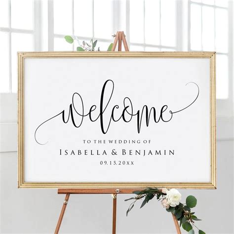 Editable Free Printable Welcome Sign Template