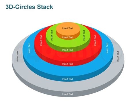 Editable PowerPoint Template 3DCircles Stack http//www.24point0