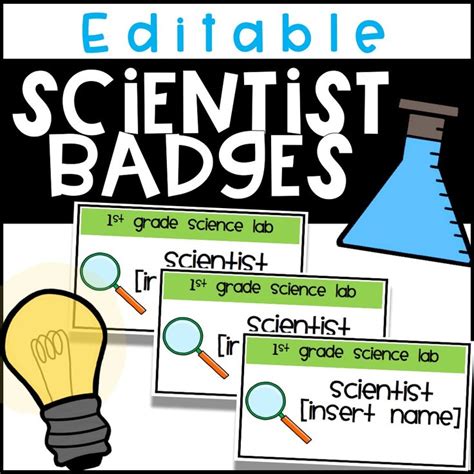 Editable Scientist Badge Template
