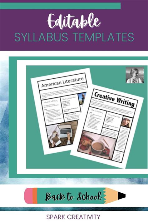 Editable Syllabus Templates in 2022 Syllabus template, Syllabus