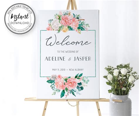 Editable Welcome Sign Template
