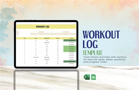 Editable Workout Templates in Excel to Download