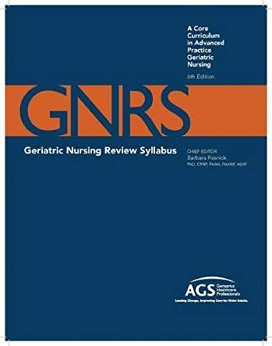 Edition Syllabus Geriatric Review