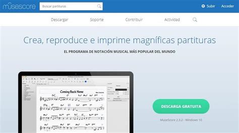 Editor musical de partituras online - Actiludis