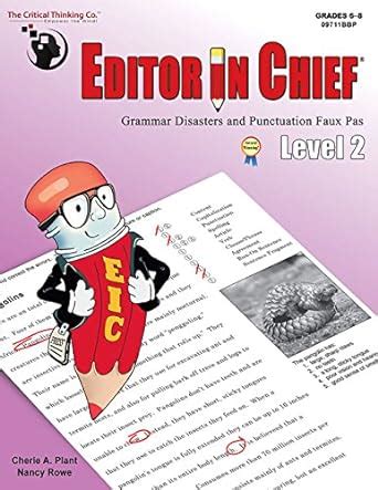 Full Download Editor In Chief Level 2 By Cherie A Plant