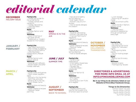 Editorial Calendar – FDM UK