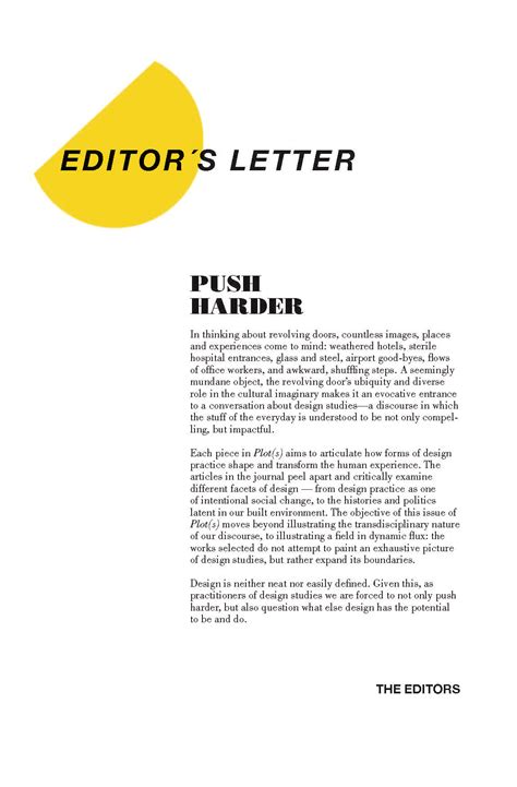 Editors letter. Things To Know About Editors letter. 