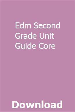 Edm second grade unit guide core. - Rv owner manual gulf stream travel trailers.
