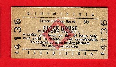 Edmondson Railway Ticket - BRB(S) Platform - Westcombe Park