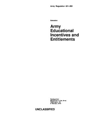 Education Army Educational Incentives and Entitlements