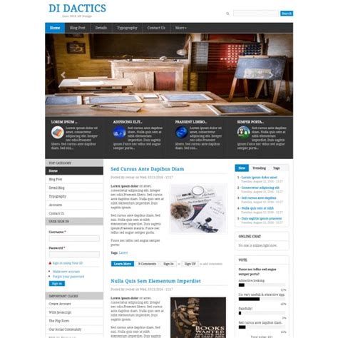Education Blog Template TemplateOnWeb