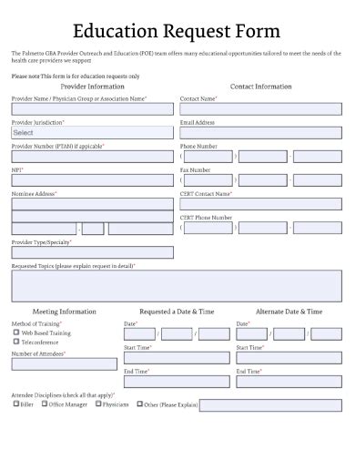 Education Form Templates Free Online Forms Formplus