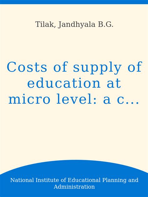 Educational Development At Micro Level Case Study Of Two Villages In Kerela