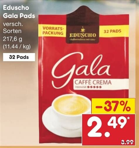 Eduscho Gala Pads 217,6g Angebot bei Netto Marken-Discount