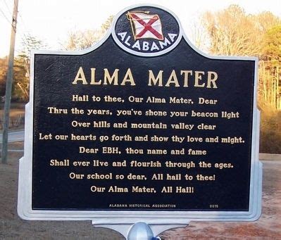 Edward Bell High School / Alma Mater Historical Marker