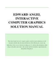 Edward angel interactive computer graphics solution manual. - Education, technique et enseignement du dessin industriel dans les écoles publiques.