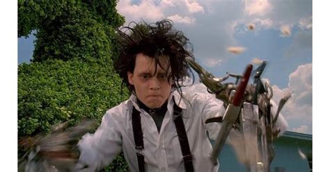 Edward Scissorhands is an American film directed by Tim Burton, released in 1990. It mixes several cinematographic genres, fantasy, romantic drama, and comedy, and tells the story of a young man, Edward, created by an inventor but left unfinished and who has scissors instead of hands. Edward is taken in by Peg Boggs and falls in love with her .... 