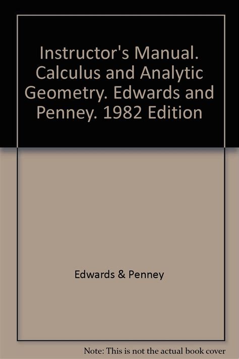 Edwards penney calculus instructor solution manual. - Fabian hfo informazioni per l'uso manuale.