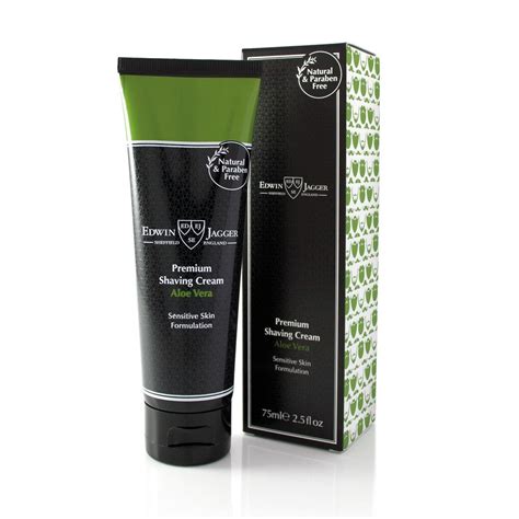 Edwin Jagger Aloe Vera shaving cream Badger & Blade