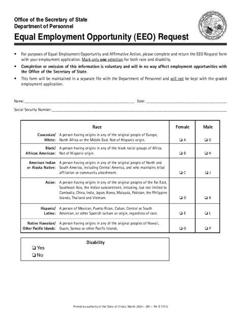 Eeoc form for new hires. .  ...