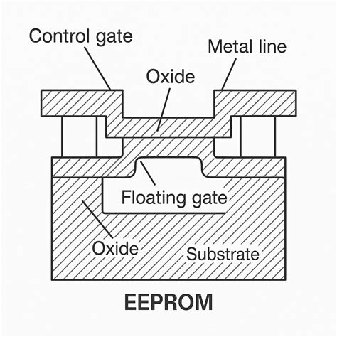 Eeprom diagram.  Holds the EEPROM is a type of memory that keeps data even w...